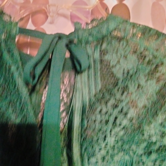 Heartloom Teal Lace Blouse - Picture 2 of 5